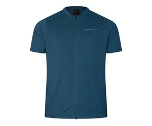Endura Maillot à fermeture éclair S/S Loop bleue