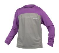 Endura Burner Mt500 Print Ltd Long Sleeve Enduro Jersey Violet 11-12 Years Garçon