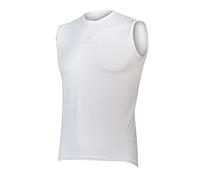 Endura Men's Lightweight Sleeve Less Baselayer, White, M