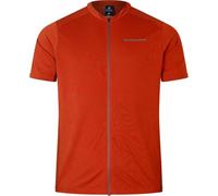 Endura Men's Loop Zipped Short Sleeve Jersey, Flame Red, L