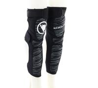 Genouillères protège-tibias Endura SingleTrack II blanc noir - L-XL