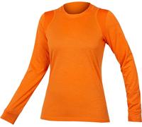 Maillot Endura SingleTrack manche longue orange femme - L