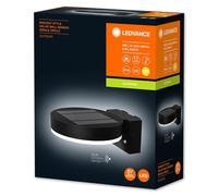 Endura Solaire Circle Wall Applique Extérieure 6w=600lm Noir