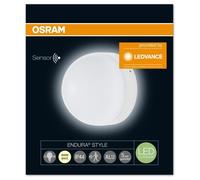 ENDURA STYLE Ball applique extérieure 12W Sensor Blanc CHAUD