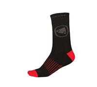 Endura Chaussettes longues Termolite II Noir Homme EU 42 1/2-47 Lot de 2 paires