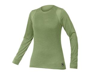 Endura - Wms Singletrack L/S Jersey - Maillot VTT femme Machair Green - XL