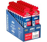 Endurance Energy Gel Sprint - Riche en glucides - Énergie rapide en déplacement avec caféine pour les sports de performance (lot de 20 x 60 g) (Fruit Burst)