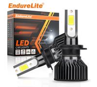 ENdureLite 9006 Ampoules LED, 6000 K blanc pur, Plug & Play, système de refroidissement efficace, 13 000 lm, éclairage des phares plus lumineux, lot de 2