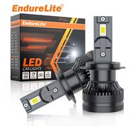 ENdureLite H1 H7 H11 9005 9006 9012 Ampoule, 150 000 lumens, luminosité 300 %, puces CSP, température de couleur 6000 K, jeu d’ampoules phare (haute/basse), Plug-and-Play, conception 1:1, avec ventila