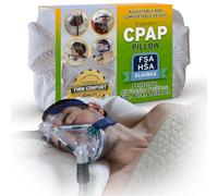 Oreiller CPAP EnduriMed - La conception de contour en mousse à mémoire de forme réduit la pression du masque facial et les fuites d'air - 2 appuie-tête pour un confort maximal