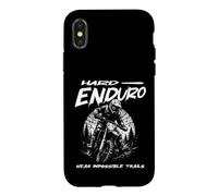 Enduro Dur près de sentiers impossibles Moto Sport Automobile Coque pour iPhone X/XS
