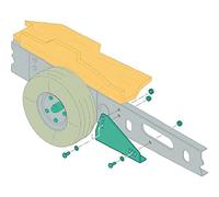 Enduro Kit de Montage pour déplace Caravane : pour châssis Al-KO Vario III