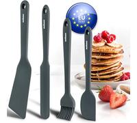 endusor Spatules en Silicone pour Poêle Pancakes (Lot de 4)