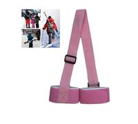 Endxedio Skimate Sangles de ski Skimate Skimate - Sangles de transport Skimate - Sangle de transport Skimate - Sangle de transport réglable pour snowboard - Accessoires de sports d'hiver, rose, 1