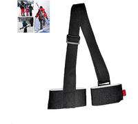 Endxedio Skimate Sangles de ski Skimate Skimate - Sangles de transport Skimate - Sangle de transport Skimate - Sangle de transport réglable pour snowboard - Accessoires de sports d'hiver, Noir , 1