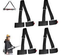 Endxedio Skimate Sangles de ski Skimate Skimate - Sangles de transport Skimate - Sangle de transport Skimate - Sangle de transport réglable pour snowboard - Accessoires de sports d'hiver, 4 noirs., 1