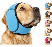 Endyniner Cache-oreilles antibruit pour animal de compagnie, protection contre le bruit, sous vide feu d'artifice, confortable, silencieux, réglable pour le toilettage, le bain et la natation (bleu, L