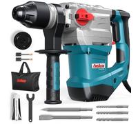 ENEACRO SDS-Plus Marteau Perforateur 1500W, Puissant avec 7 Joules - Conception Sécurisée avec Embrayage et Contrôle Anti-Vibration - 4 Fonctions, Inclus Graisse, Burins, Forêts et Sac à Outils