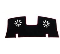 ENEFCKCHRL Tapis Tableau Bord Voiture Couverture Tableau Bord Voiture LHD pour pour Corolla 2007 - 2018 Évite Les Coussinets Lumineux Tapis Antidérapant Accessoires(14-18 Rear Red)