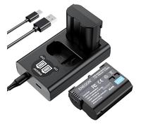 ENEGON 2 Paquets EN-EL15C Batterie de Rechange et Chargeur Double Intelligent LED USB pour Nikon Z6, Z7, D7100, D750, D7000, D7200, D600, D610, D880, D810, D810a, D800, D850