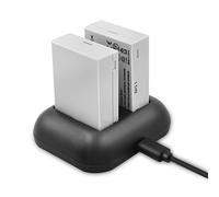 ENEGON Batterie de Rechange (2 Paquets) et Chargeur Double Rapide pour Canon LP-E8 et Canon EOS Rebel T2i, T3i, T4i, T5i, EOS 550D, 600D, 650D, 700D, Kiss X4, X5, X6, LC-E8E Appareil Photo numérique