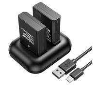 ENEGON Batterie de Rechange (2 Paquets) et kit de Chargeur Rapide pour Nikon EN-EL14/EN-EL14a et Coolpix P7000, P7100, P7700, P7800 DSLR D3100, D3200, D3300, D3400, D5100, D5200, D5300, D5500, DF