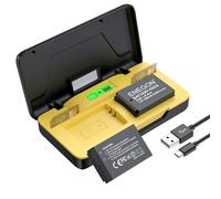 ENEGON Batterie LP - E12 20W Dual Storage Kit Chargeur Rapide (2X 1200mah) pour Canon EOS M50 Mark II, M50,1200D,100D, EOS M, M2, M10, M100, M200, Kiss X7, PowerShot SX70 HS