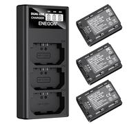 ENEGON Batteries NP-FZ100 (3×2280mAh) avec Chargeur 3 emplacements et écran LCD, compatibles Sony A7III, A7IV, A7C/A7C R, A7R III/IV/V, ZV-E1, FX3, FX30, A1, A6600, A6700, A9/A9 II