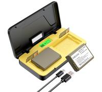 ENEGON Chargeur LP-E10 avec 2 Batteries 1680mAh, Charge Rapide 20W, boîtier avec Emplacement pour Carte SD, Compatible avec Canon EOS 1100D, 1200D, 1300D, 2000D, 3000D, 4000D appareils Photo