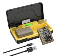 ENEGON Chargeur Rapide 20W pour NP-FZ100 avec Rangement Double et 2 Batteries (2X 3000mAh) Compatible avec Sony A7IV /A7III / A7R IV / A7R V / A9 / A9R / A6700 / A6600 / FX3 / FX30 - Écran LCD