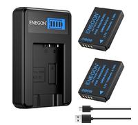 ENEGON DMW-BCG10 Lot de 2 Batteries 1100mAh avec Chargeur et Câble USB-C, pour Panasonic Lumix DMC-ZS1, ZS3, ZS5, ZS6, ZS7, ZS8, ZS10, TZ7, TZ10, TZ19, TZ20, TZ30, ZR1, ZR3