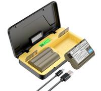 ENEGON EN-EL15/EL15C Chargeur Rapide Double Batterie (2400mAh) 20W avec Stockage,Écran LCD,Compatible avec Nikon Z5,Z6,Z7,D7100, D750, D7000, D7200, D610, D880, D810,D800 D600 D800e D810a D880