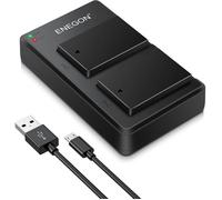ENEGON Lot de 2 Batteries LP-E17 avec Chargeur USB Double pour Canon Rebel SL2, T6i, T7i, EOS R10, RP, M6, 250D, 800D