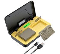 ENEGON LP-E17 20W Kit Chargeur Rapide Double Batterie (2 x 1500 mAh), Compatible avec Canon EOS R10, R8, RP, R50, R100, M3, M5, M6, 200D, 250D, 77D, 750D, 760D, 800D, 8000D et Plus écran LCD