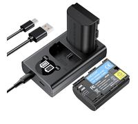 ENEGON LP-E6 Batterie de Rechange 2 Paquets et Chargeur Intelligent LED USB pour Canon LP-E6, LP-E6N and Canon EOS 5D Mark II III IV, 5DS, 5DS R, 6D, 7D, 7D Mark II, 60D, 70D 80D 90D Caméras et Plus