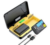 ENEGON LP-E6/LP-E6N Chargeur Rapide de Stockage Double 20W (2X 2000mAh) Compatible avec Canon EOS 5D, EOS 5D Mark II,EOS 6D, 7D, 60D, 70D, 80D, 90D, XC10, XC15, Écran LCD