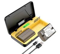 ENEGON LP-E6/LP-E6N Chargeur Rapide de Stockage Double 20W (2X 3000mAh) Compatible avec Canon EOS 5D, EOS 5D Mark II,EOS 6D, 7D, 60D, 70D, 80D, 90D, XC10, XC15, Écran LCD