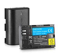 ENEGON LP-E6NH Batteries Li-ION Haute capacité 3000mAh, Batterie de Remplacement pour Canon EOS R, R5C, 5D Mark II, 5D III, 5D IV, 5DS, 5DSR, 6D, 7D, 7D II, 7D III, 80D, 70D, 60D, 60Da, XC10, XC15