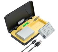 ENEGON LP-E8 Double Pack Batterie (1800 mAh) avec Chargeur Rapide 20W et Étui - Compatible avec Canon EOS Rebel T2i/T3i/T4i/T5i, EOS 550D/600D/650D/700D, Kiss X4/X5/X6i/X7i