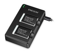 ENEGON NB-13L Bloc Batterie de Remplacement (2 Paquets) et Chargeur Dual pour Canon PowerShot G5X,G5X Mark II,G7X, G7X Mark II/III,SX720 HS,SX730 HS,SX740 HS, SX620 HS,G1 X Mark III,G9 X,G9 X Mark II