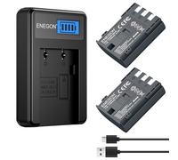 ENEGON NB-2L NB-2LH Lot de 2 Batteries de Rechange 1100mAh avec Chargeur et câble USB-C, pour Canon EOS 350D, 400D, PowerShot G7, G9, S30, S40, S60, S45, S50, S55, S70, S80, ZR950, ZR960