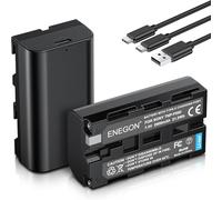 ENEGON NP-F550 Batterie de Rechange USB-C à Charge directe 2900mAh (Pack de Deux) pour NP-F980 NP-F970 NP-F960 NP-F950 NP-F930 NP-F770 NP-F750 NP-F570 NP-F550