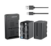ENEGON NP-F970 Batterie (8400mAh 2-Pack) et kit Chargeur LCD Compatible avec Sony NP-F970 NP-F930 NP-F950 NP-F960 NP-F980，Batterie de l’Appareil Photo