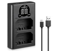 ENEGON NP-FZ100 Chargeur LED USB pour Batterie Sony NP-FZ100, entièrement Compatible avec Sony A7III, A7 IV, Sony Alpha 7 iv, A7iv, A6600, A7C, A7s III, A7r III, A7r iv, A9, A9R, A9S, Alpha 9, Alpha