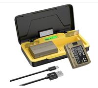 ENEGON NP-FZ100 Kit de Chargeur Rapide à Double Batterie 20 W (2 x 3000 mAh) Compatible avec Sony Alpha 7 IV, A7 III, A7R IV, A9, A9R, A9S, A6700, A6600, FX3, FX30, écran LCD, Fente pour Carte SD