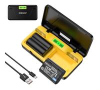 ENEGON NP-W235 20W Dual-Akku-Schnellladegerät-Set (2 x 2600 mAh) für X-T5, X-T4, GFX100 II，GFX100S II, GFX 100S, GFX 50S II, GFX100RF， VG-XT4 sowie X-H2S，X-H2 und X-S20