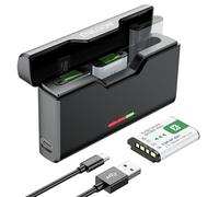 ENEGON Pack de 3 Batteries NP-BX1 1380mAh et Chargeur 3 canaux Compatible avec Sony NP-BX1, ZV-1, ZV-1 II, Cyber-Shot DSC-RX100, DSC-RX100 VII/VI/V/IV/III/II/VA (M7-M2), HDR-CX405, FDR-X3000, HX300