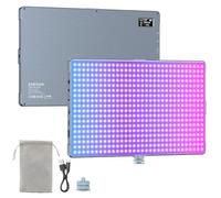 ENEGON RGB LED Lumière vidéo 23000 mAh avec écran OLED - 396 lampes LED, 24 W, plage CCT 2500-9900 K, CRI 96+, 21 modes de scène pour la photographie de produits, la photographie de portrait et YouTub