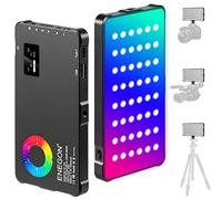 ENEGON RGB Video Light, 4000mAh Rechargeable Battery Built-in LED Camera Light Full Color 24 Common Lighting Effects, CRI≥95 2500-9000K LED Video Light Panel with Function Power Bank.