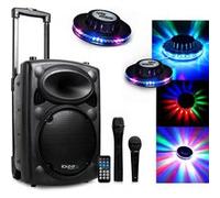 Eneinte Active IBIZA SOUND PORT8 20cm 400W VHF, USB/SD Bluetooth + 2 Effets OVNI G